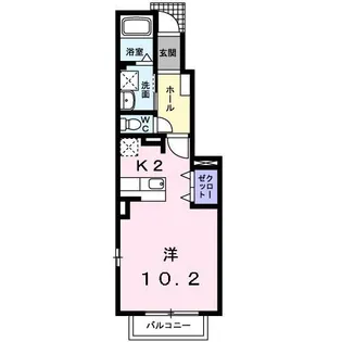 ヴェント・ルオーゴ(二戸市)【1階】の間取り