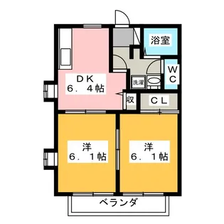 エスポワール西浦和【2階】の間取り