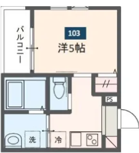 MELDIA蒲田III【1階】の間取り