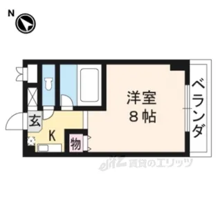 カルテットKOBORIA棟【5階】の間取り