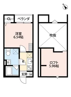グラーティア堺東【2階】の間取り