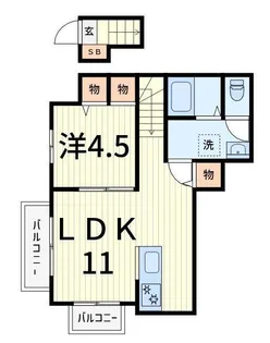 Casa Felice【2階】の間取り