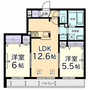 blanc accueil【3階】の間取り