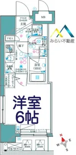 ディアレイシャス横浜WEST【6階】の間取り
