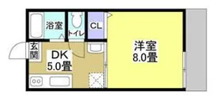 クレールメゾン【1階】の間取り