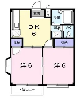 エルディムナガヤマ【1階】の間取り