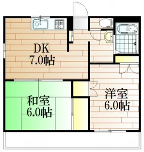 カーサレーニョン【2階】の間取り
