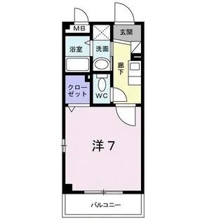 クイーンズパレス【1階】の間取り