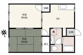 セブンコーポII【1階】の間取り