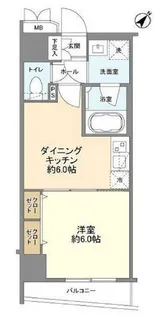 エステムプラザ市谷外濠公園【3階】の間取り