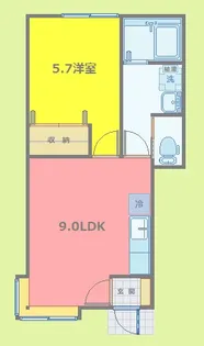 プレステージB【1階】の間取り
