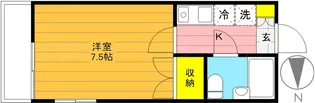サンロード七番館別館【2階】の間取り