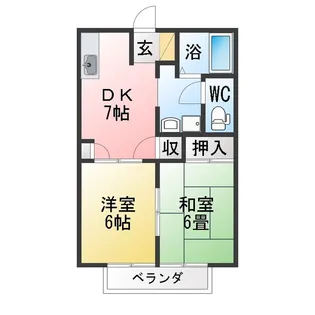 メゾンドエイキ【2階】の間取り