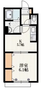 クイーンズヒル【1階】の間取り