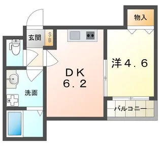 JOYFUL・HOUSE岡山東【1階】の間取り