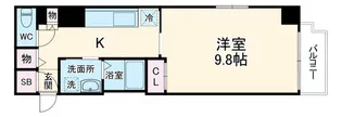 プレミアス梅田【5階】の間取り