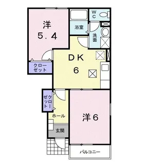 コンフォール・サト【1階】の間取り