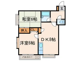 ウェルビル白糸台【2階】の間取り