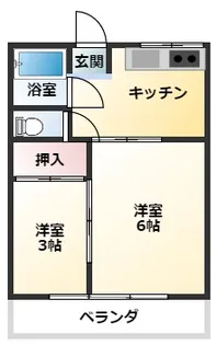第一コーポマル光【2階】の間取り