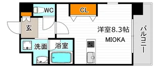ヴィラルーチェ【4階】の間取り