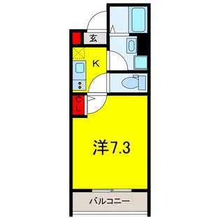 GRADUS都賀II【1階】の間取り
