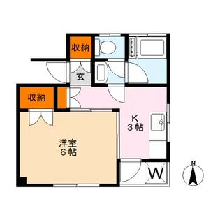 ハイツ村松I【2階】の間取り