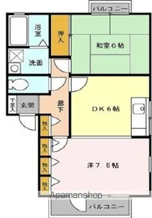 グリーンエステート21D【1階】の間取り