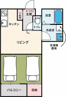 SUN生A号棟【1階】の間取り