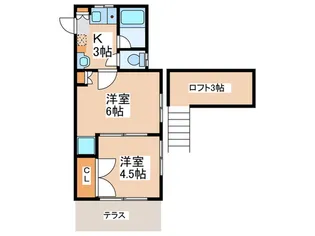 メリーメイトI【1階】の間取り