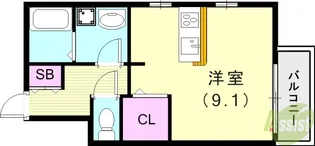 へーベルメゾン東須磨【2階】の間取り
