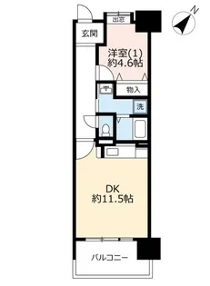 URアーバンラフレ虹ヶ丘西【4階】の間取り