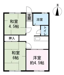 シティハイム白砂B【1階】の間取り