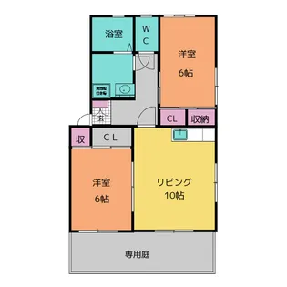 ノーブル東雲【1階】の間取り