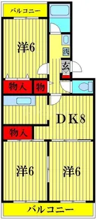 パールメゾン柏【2階】の間取り