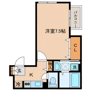 メゾンボヌール東が丘【2階】の間取り