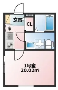 リアルコート古淵【1階】の間取り