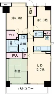 メイツ新小岩【12階】の間取り