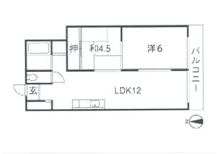 第三セントラル【2階】の間取り