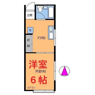 コーポ辻川【2階】の間取り