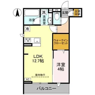 D-Gran 江木町【3階】の間取り