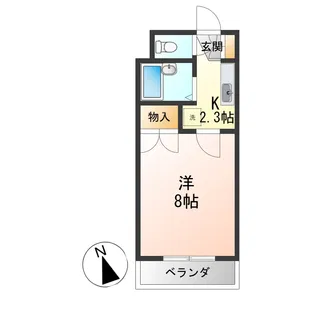 カリオン【1階】の間取り