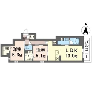 フレスコ菅原町【1階】の間取り