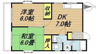クリーンハイツ広瀬【1階】の間取り