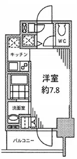 カスタリア門前仲町II【3階】の間取り