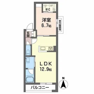 天神山パークメゾン【4階】の間取り