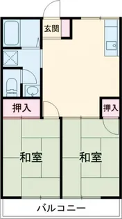 ハイツ中原【2階】の間取り