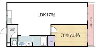 第一盛運マンション【4階】の間取り
