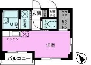 ハッピーアドバンス千住大橋【2階】の間取り