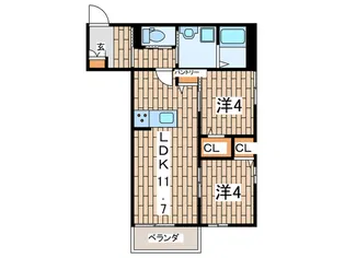 メゾンときわ鎌倉大船【2階】の間取り