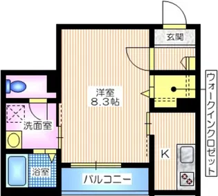 Fパーク三ツ沢【3階】の間取り